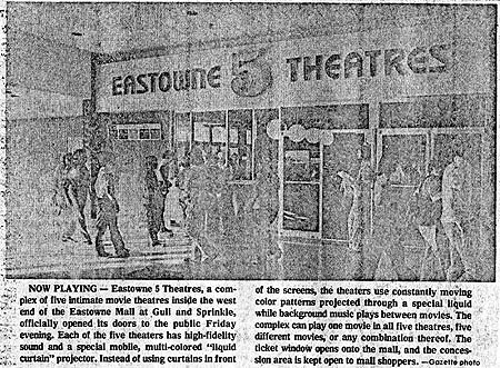 Gull Road Cinema 5 - KALAMAZOO GAZETTE ARTICLE FROM CINEMATOUR (newer photo)